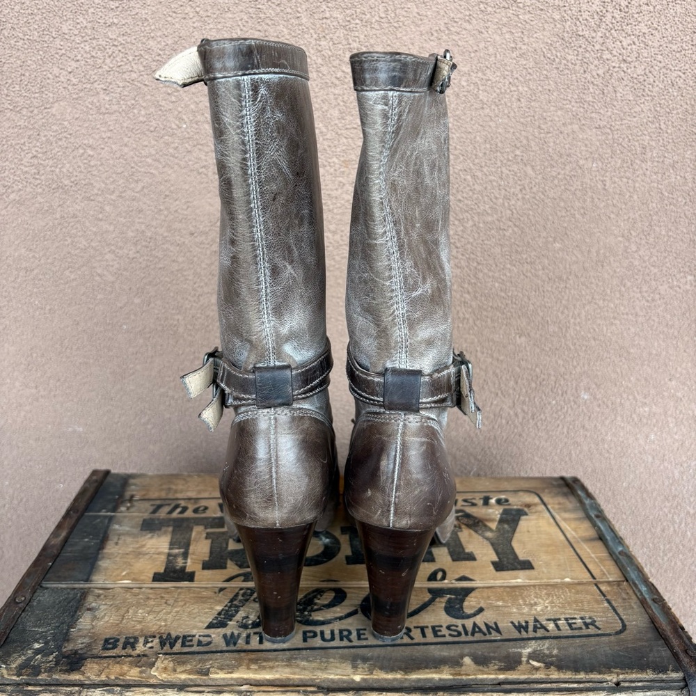Frye Miranda Slouch Distressed Leather Boot - Picture 5 of 9